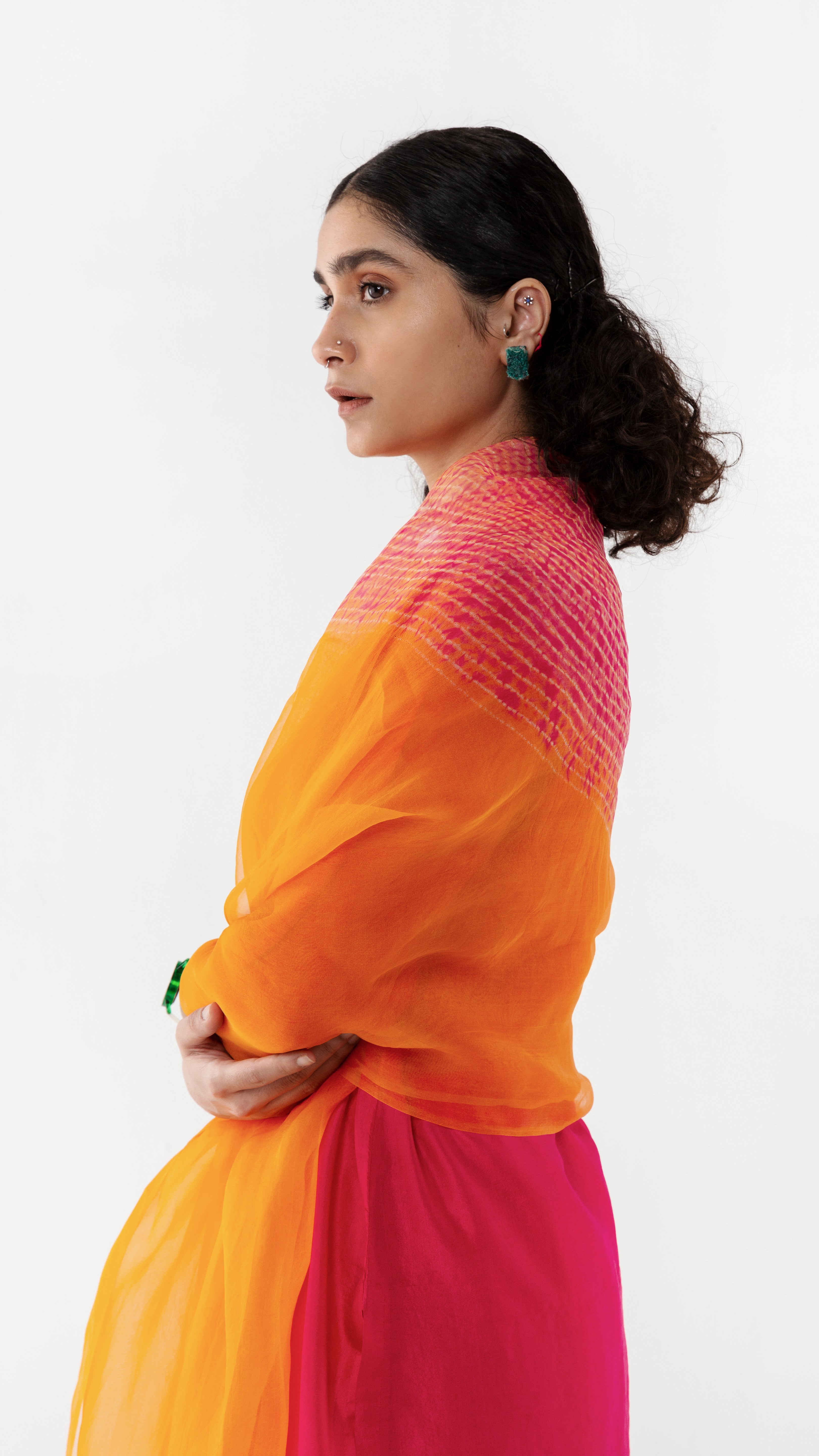 Polka Co-Ord - Orange/Pink – Studio Medium