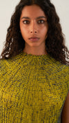 Float Dress-Grey/Lime