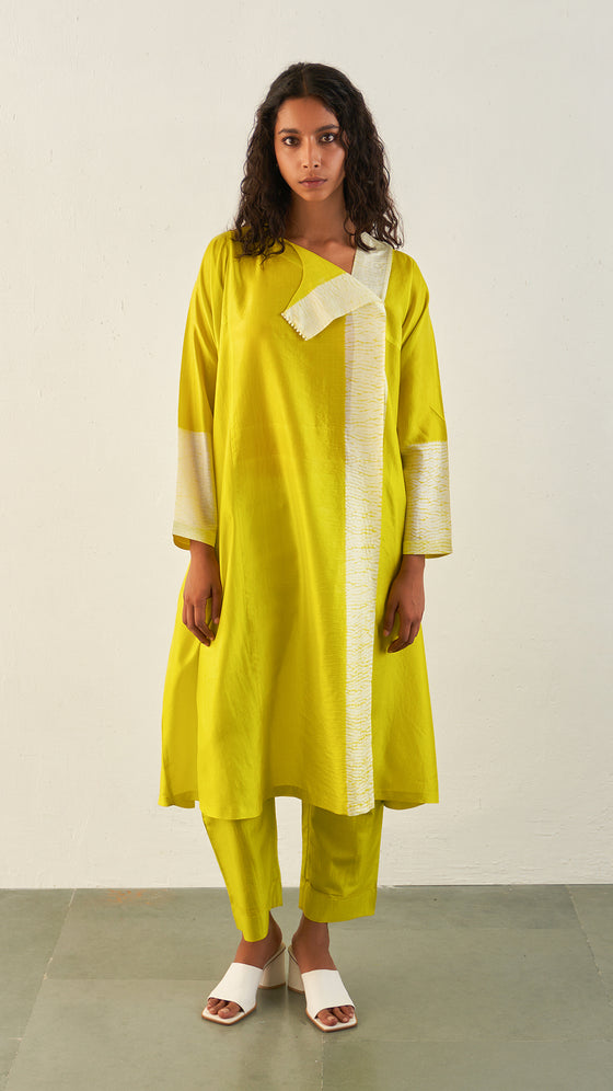 Flow Kurta - Lime