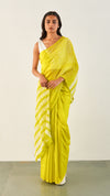Flow Saree - Lime