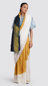 Crossing Over Saree - Haldi