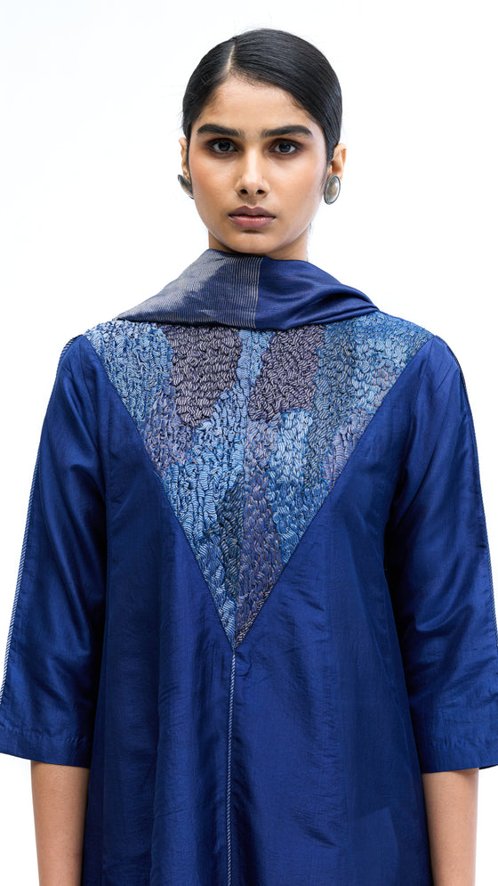 Armour Kurta - Navy