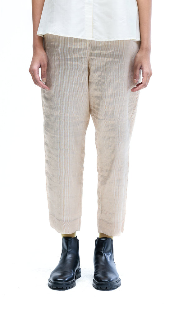 Metallic Pant - Ivory