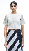 Parallel Terrain Blouse - Off White