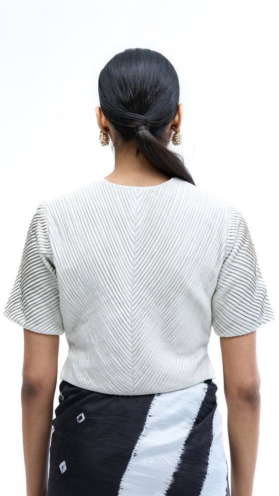 Parallel Terrain Blouse - Off White