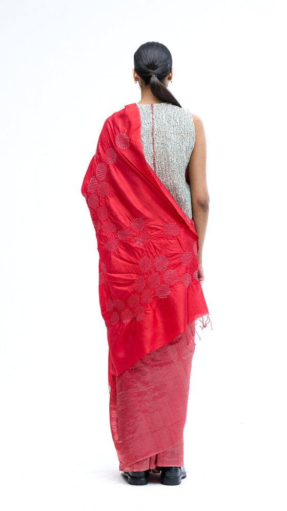 Armour Saree - Red
