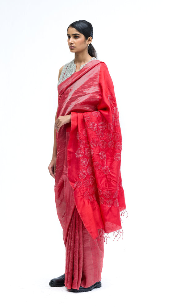 Armour Saree - Red