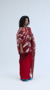 Algae Saree Red