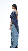 Shifter Saree - Navy-Grey