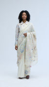 Algae Saree White-Off White
