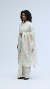 Algae Saree White-Off White