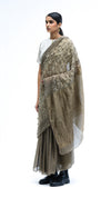 Fields between Light Saree - Grey