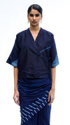 Light and Line Blouse - Indigo