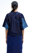 Light and Line Blouse - Indigo