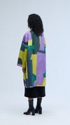 Landscape Kimono Purple-Lime