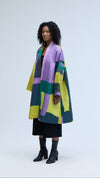 Landscape Kimono Purple-Lime
