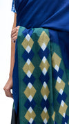 Merge Saree - Indigo