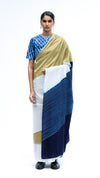 Crossing Over Saree - Indigo