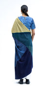 Crossing Over Saree - Indigo
