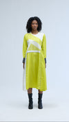 Plaster Yoke Dress Lime