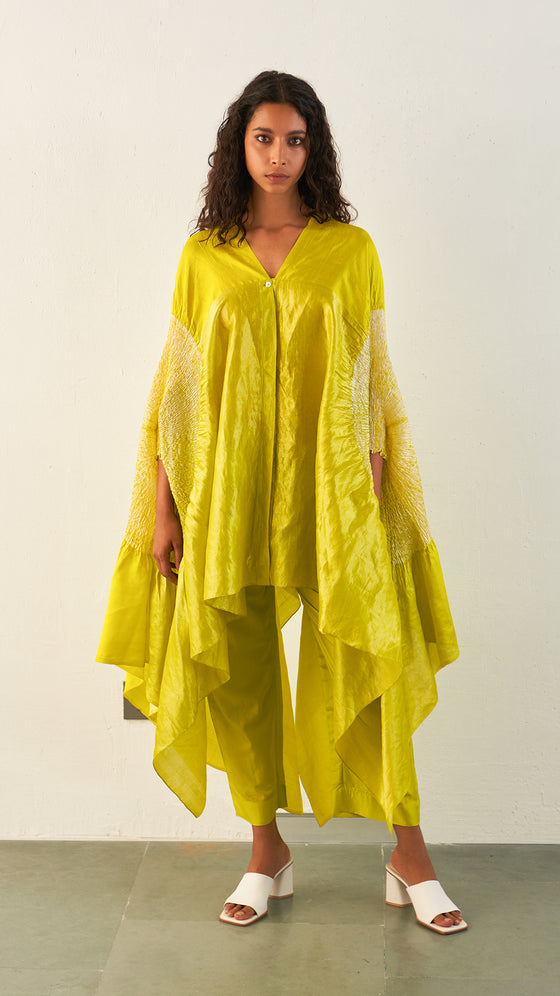 SEGMENT SHIRT- Metallic Lime