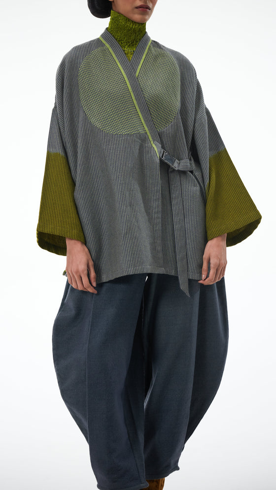 Weaver's Jacket - Grey/Lime