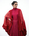 Knitter's Cape - Red