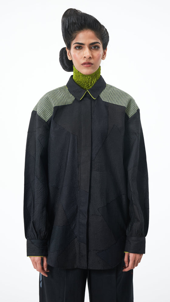 Maker's Shirt - Black/Lime