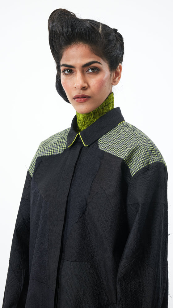 Maker's Shirt - Black/Lime