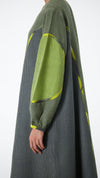 Sorter's Dress - Grey/Lime