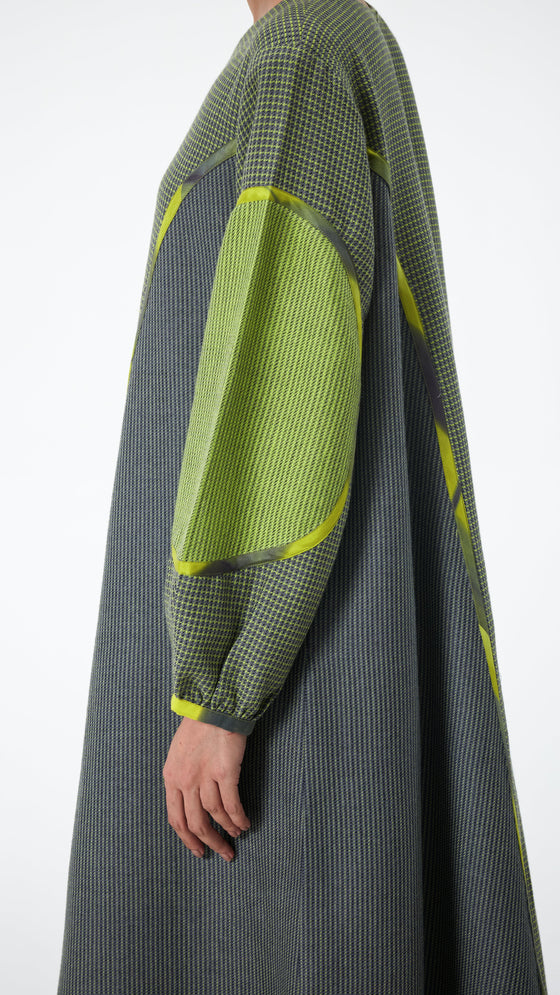 Sorter's Dress - Grey/Lime