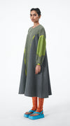 Sorter's Dress - Grey/Lime