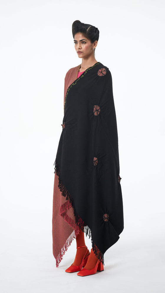 Keeper's Shawl - Black Ombre