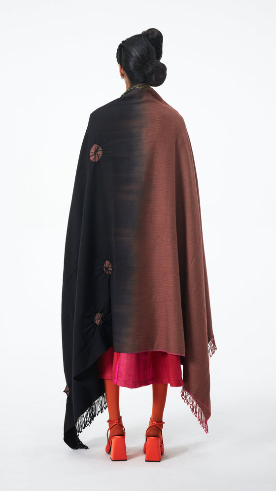 Keeper's Shawl - Black Ombre