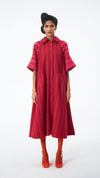 Spinner's Dress - Red/Rani