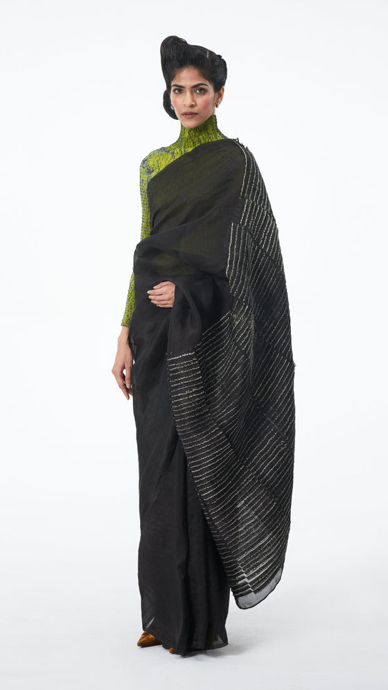 Maker's Saree - Black