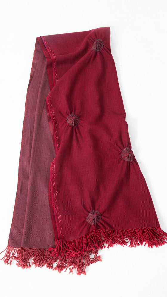 Keeper's Shawl - Red Ombre