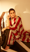 Unrule Saree - Black Red