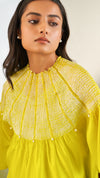 Sector Swirl Kaftan-Lime