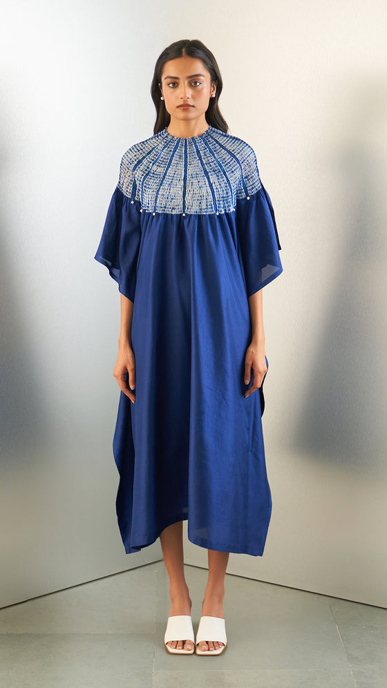 Sector Swirl Kaftan- Navy