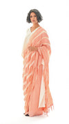 Lateral Saree - Mineral Peach