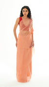 Handsfree Saree - Mineral Peach Clay