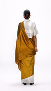 The Handsfree Saree - Ochre Checks