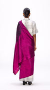 The Handsfree Saree - Magenta Checks