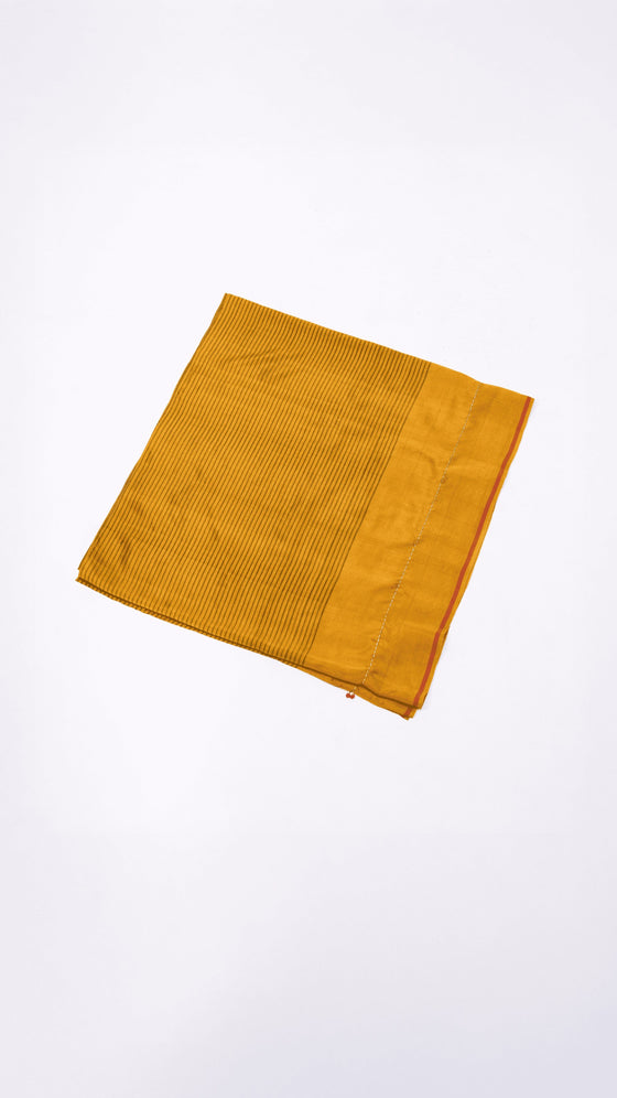 Margin Dupatta - Ochre