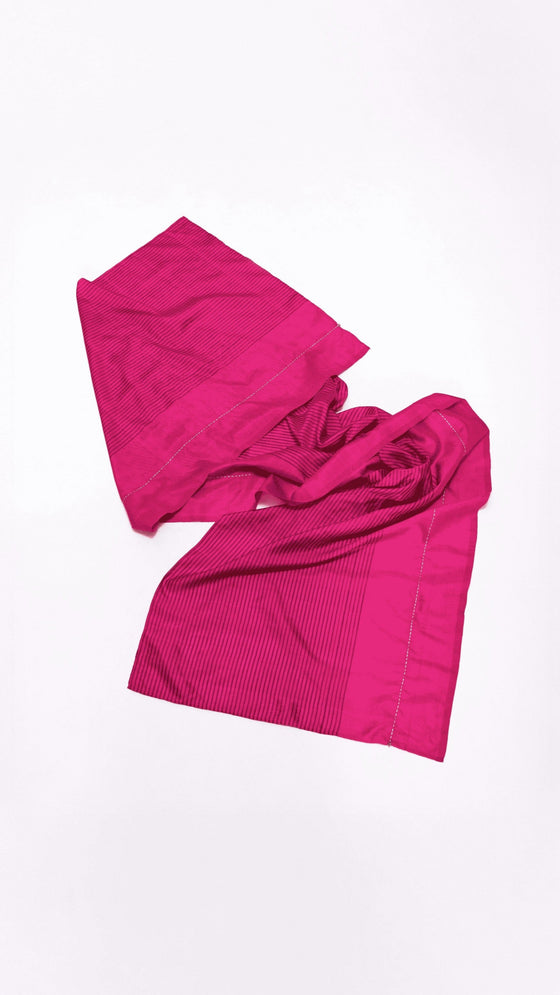 Margin Dupatta - Magenta