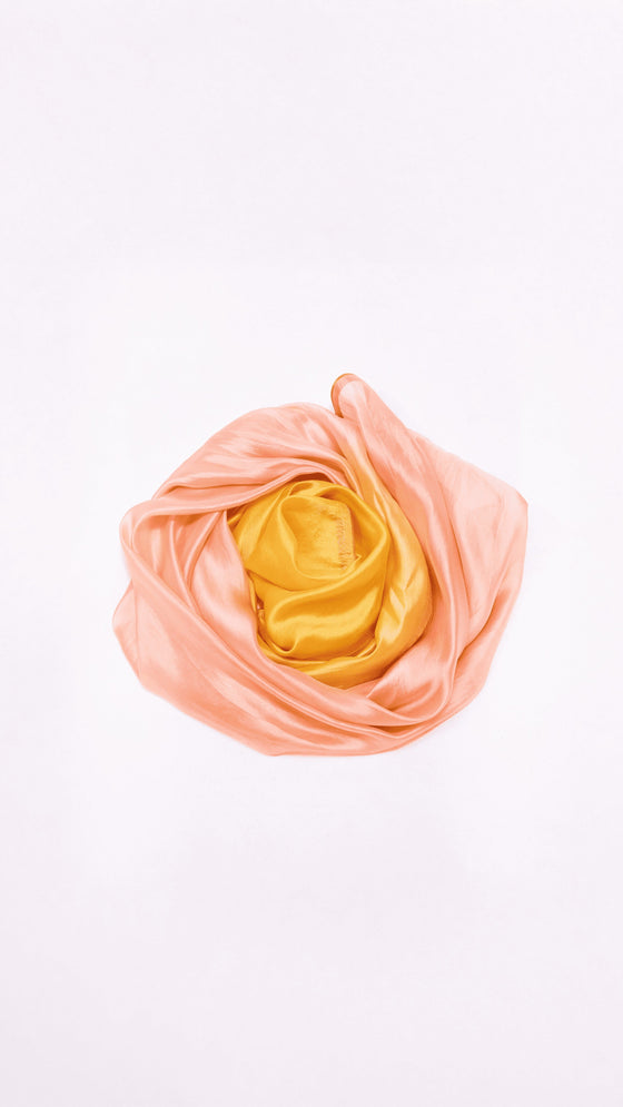 Smudge Dupatta - Apricot