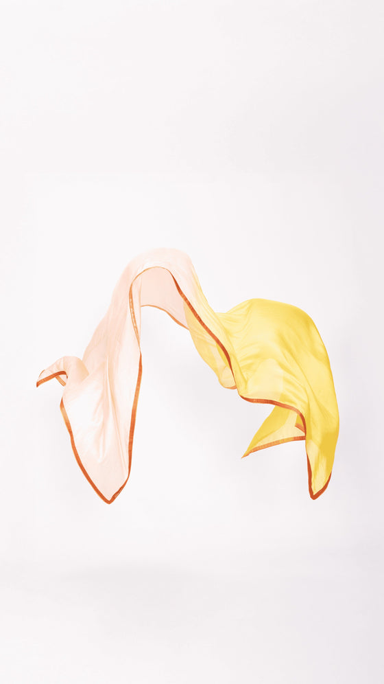 Smudge Dupatta - Apricot
