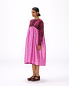 Colour Block Dress  - Carmine