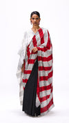 Unrule Saree - Black Red
